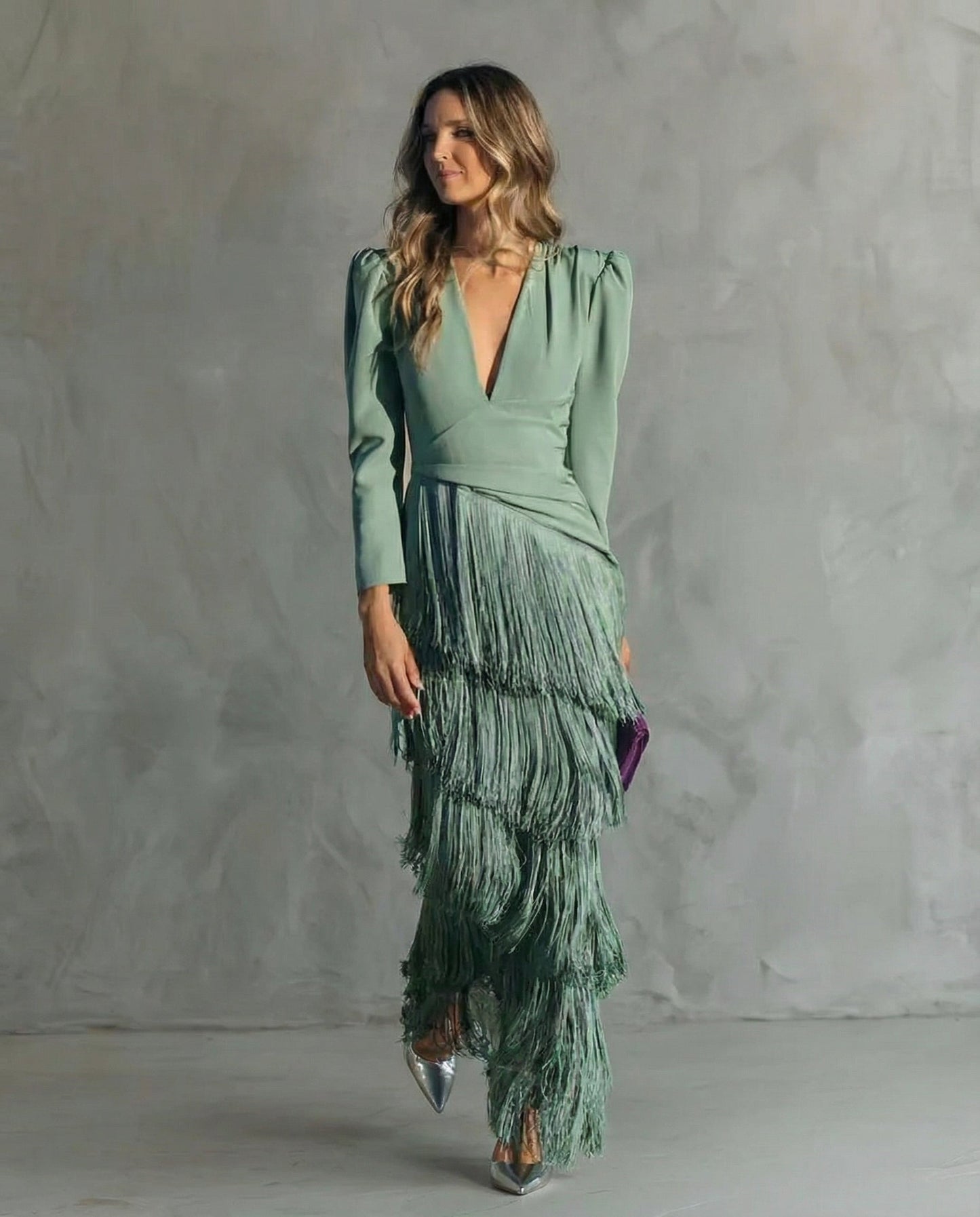 Vivienne™ | Elegant Fringe Evening Dress