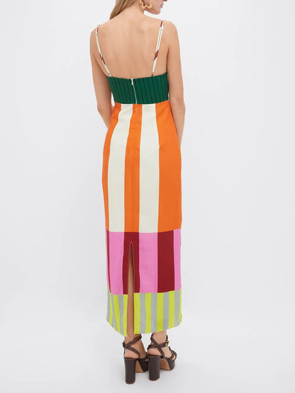 VITTORIA | Long Floral Dress with a Embracing Fit for Sunny Days