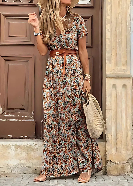 CASSIDY | Boho Floral Maxi Dress For Flowy Summer Style