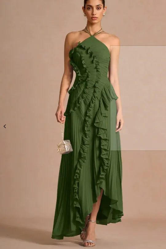 LIYANA | Spiral Ruffle Dress