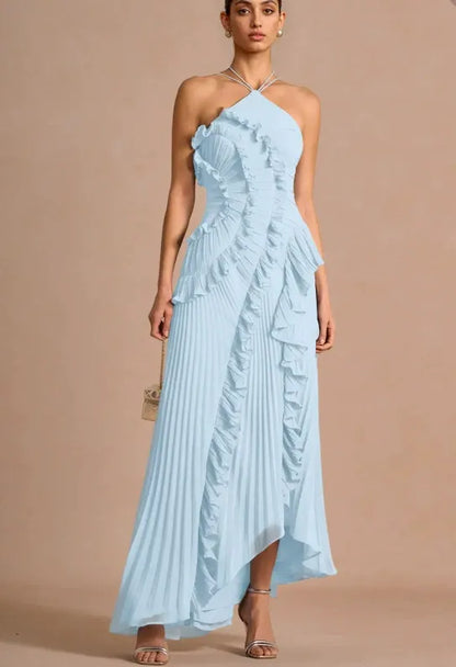 LIYANA | Spiral Ruffle Dress
