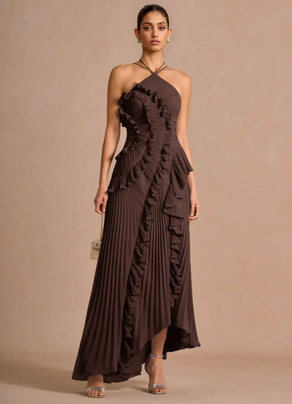 LIYANA | Spiral Ruffle Dress
