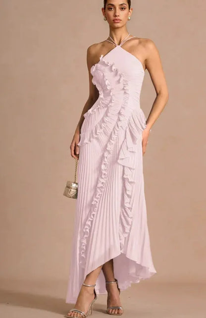 LIYANA | Spiral Ruffle Dress