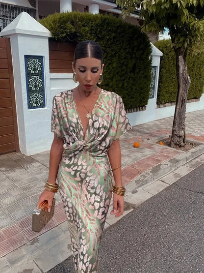 Claire | Midi Dress Copper Color