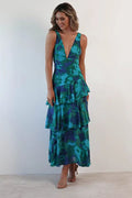 LISA | Floral Ruffle Maxi Dress