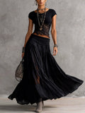 Olivia | Lace-Paneled Skirt Set