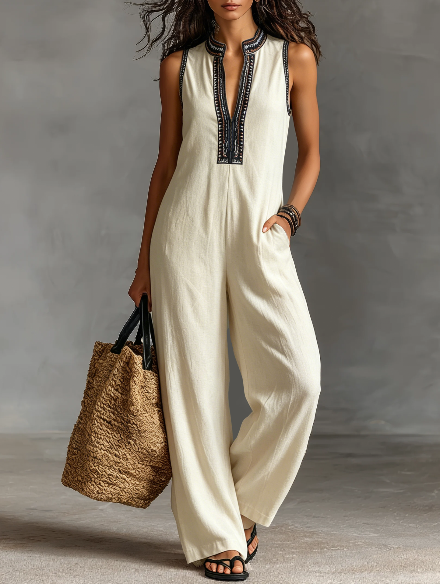 WREN | Wide-Leg Boho Jumpsuit with Effortless Comfort