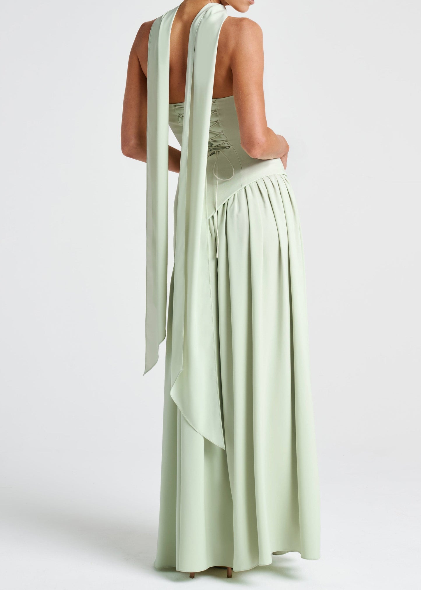 LINA | Strapless Maxi Dress with High Slit