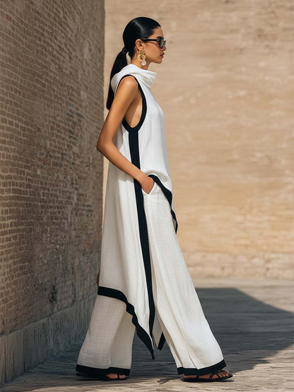 Wells | Elegant Two-Piece Set with Artistic Cut