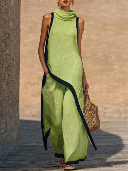 Wells | Elegant Two-Piece Set with Artistic Cut