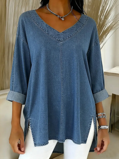 Lucy | Stylish Denim Top
