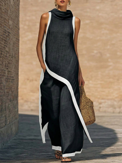 Wells | Elegant Two-Piece Set with Artistic Cut