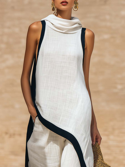 Wells | Elegant Two-Piece Set with Artistic Cut