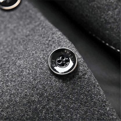 DAAN | Men's Slim Fit Jacket with Mandarin Collar and Timeless Elegance for Cold Days
