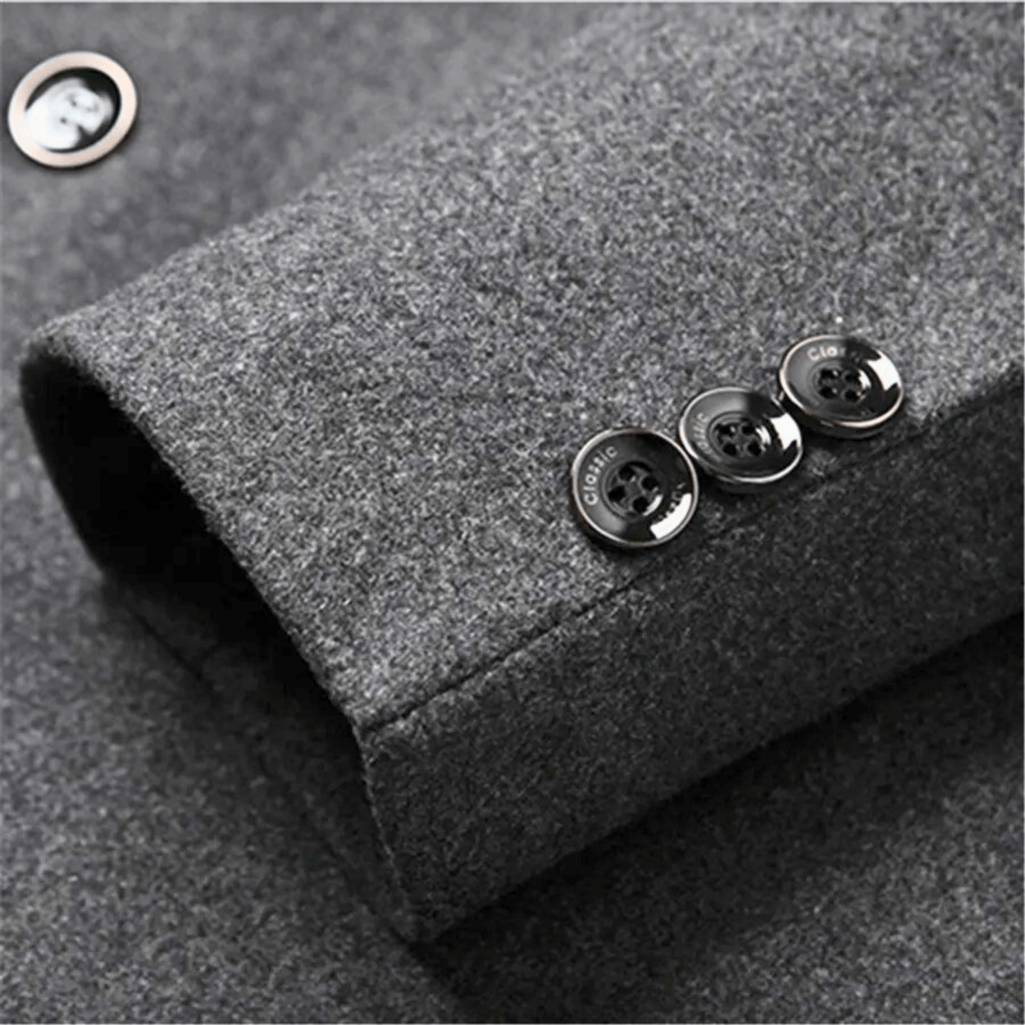 DAAN | Men's Slim Fit Jacket with Mandarin Collar and Timeless Elegance for Cold Days