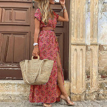 CASSIDY | Boho Floral Maxi Dress For Flowy Summer Style