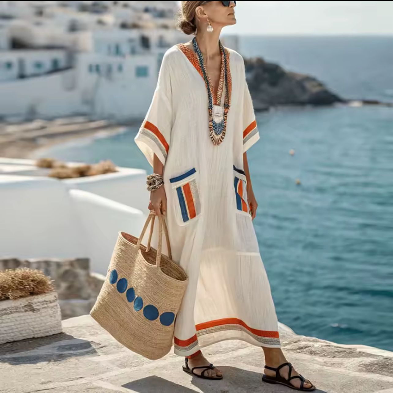 Elegant Mary Long Beach Dress for a Trendy Summer Look