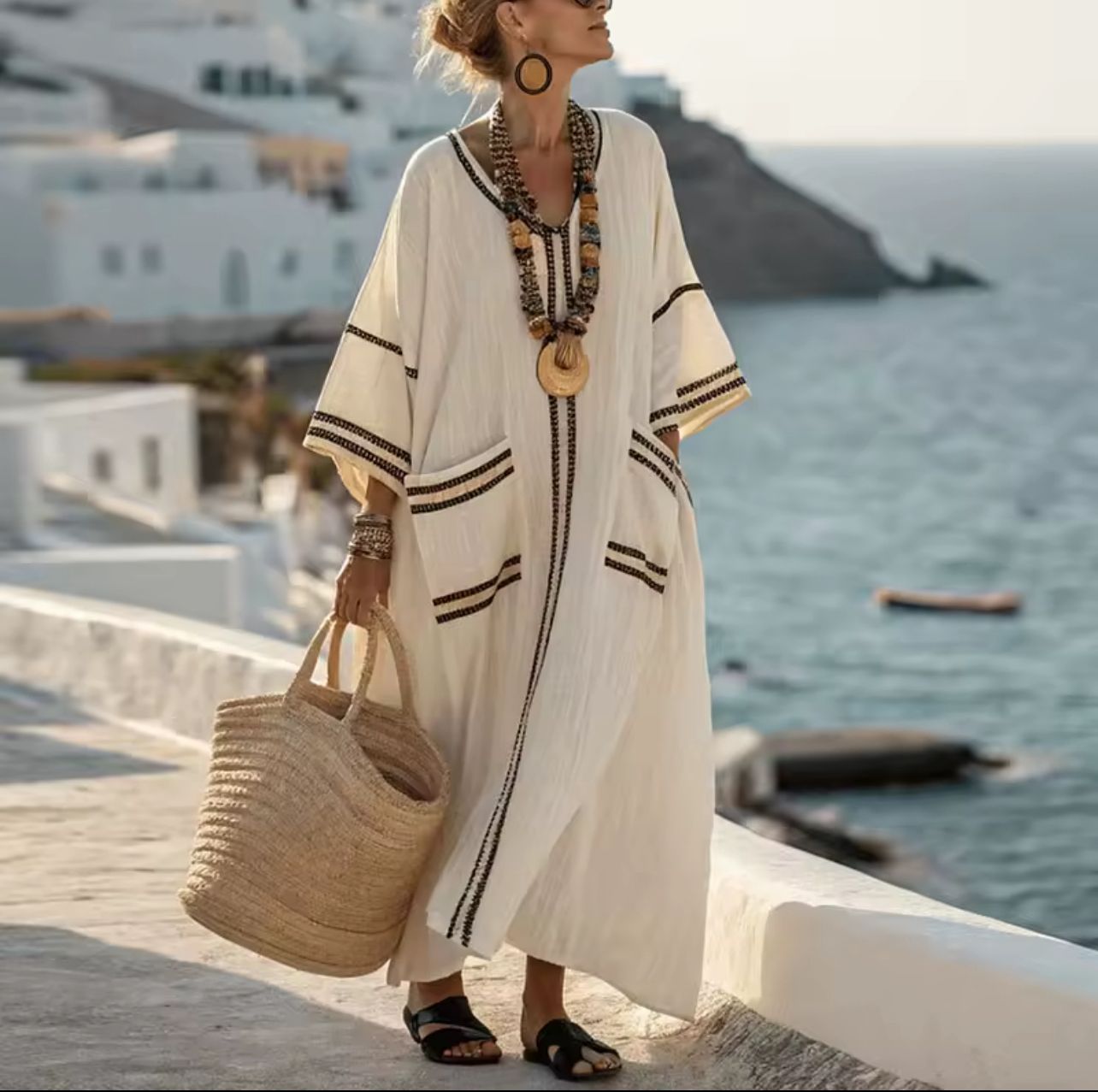Elegant Mary Long Beach Dress for a Trendy Summer Look