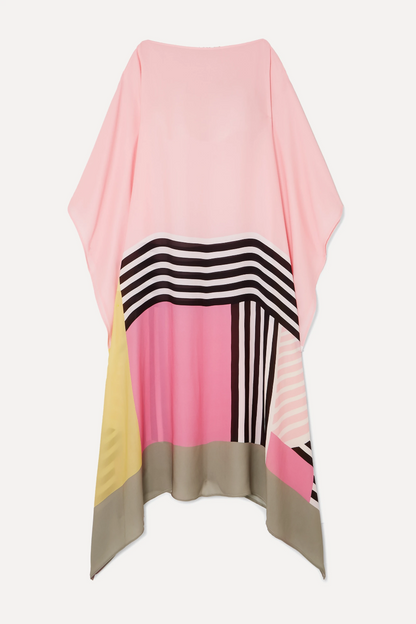 Aurora | Boho Chic Caftan with Graphic Print
