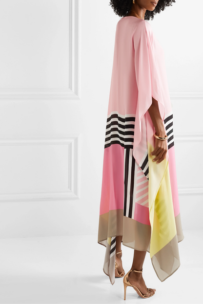 Aurora | Boho Chic Caftan with Graphic Print