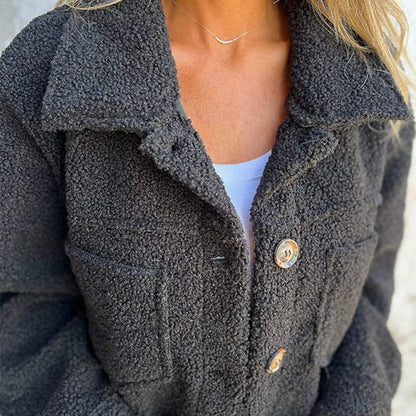 Dion™ | Elegant Short Coat with Lapels and Chic