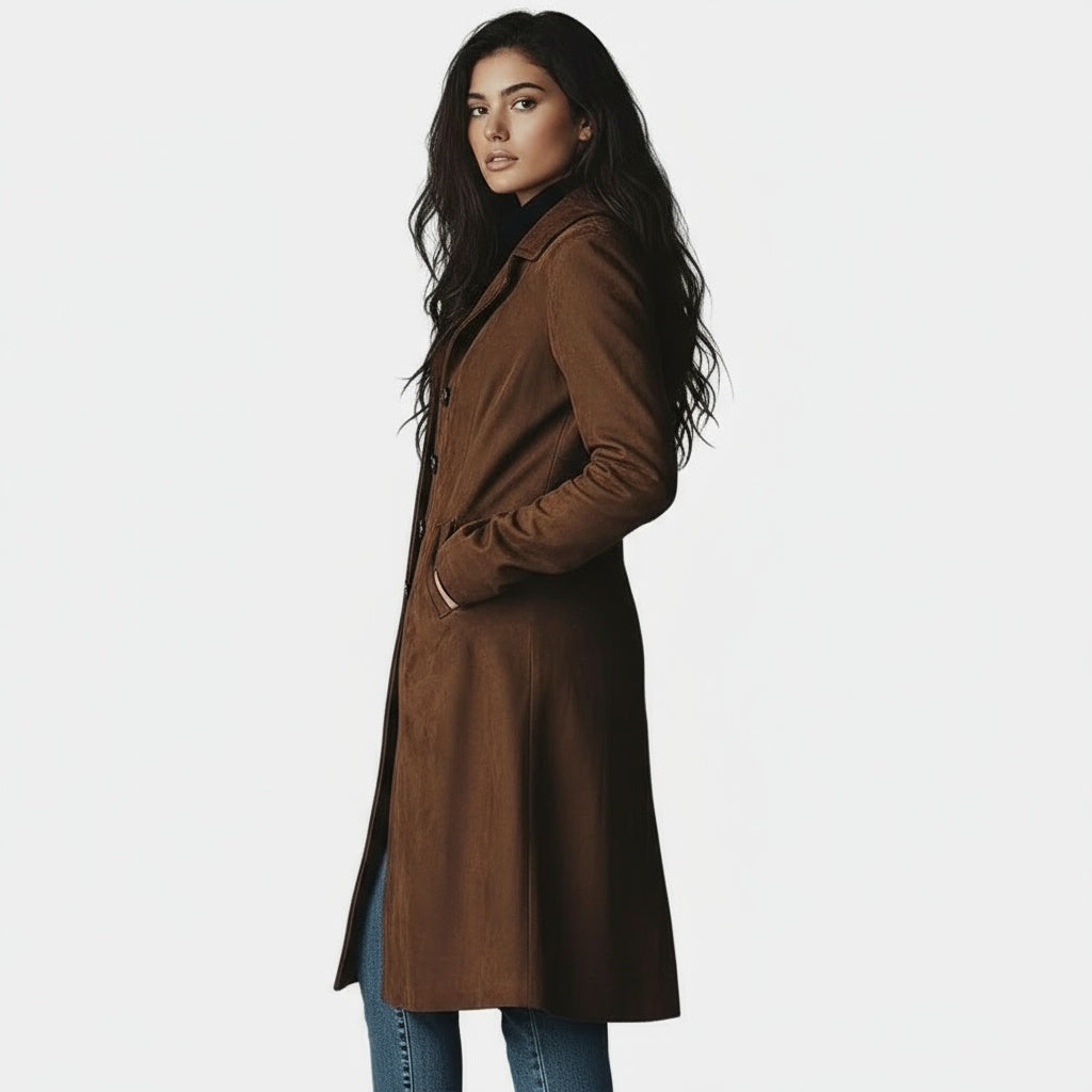 ESMÉE™ | Long Coat with Timeless Elegance and Comfort for Day and City