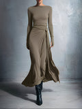 MARIT™ | Maxi Dress with Waist Accent and Flowing Elegance for Timeless Evenings