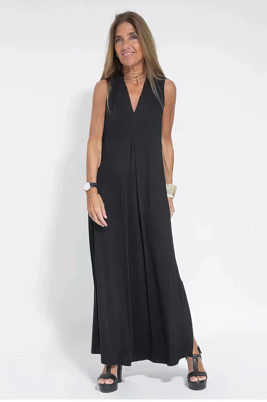 ELISE | Elegant Long Dress with Matching Cardigan Free