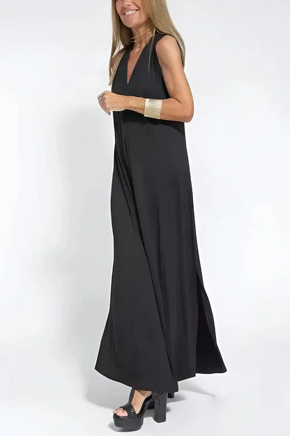 ELISE | Elegant Long Dress with Matching Cardigan Free