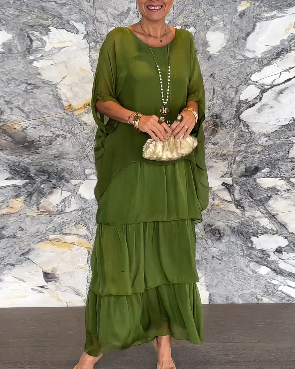 Caroline | Elegant Maxi Dress Comfortable for All Occasions