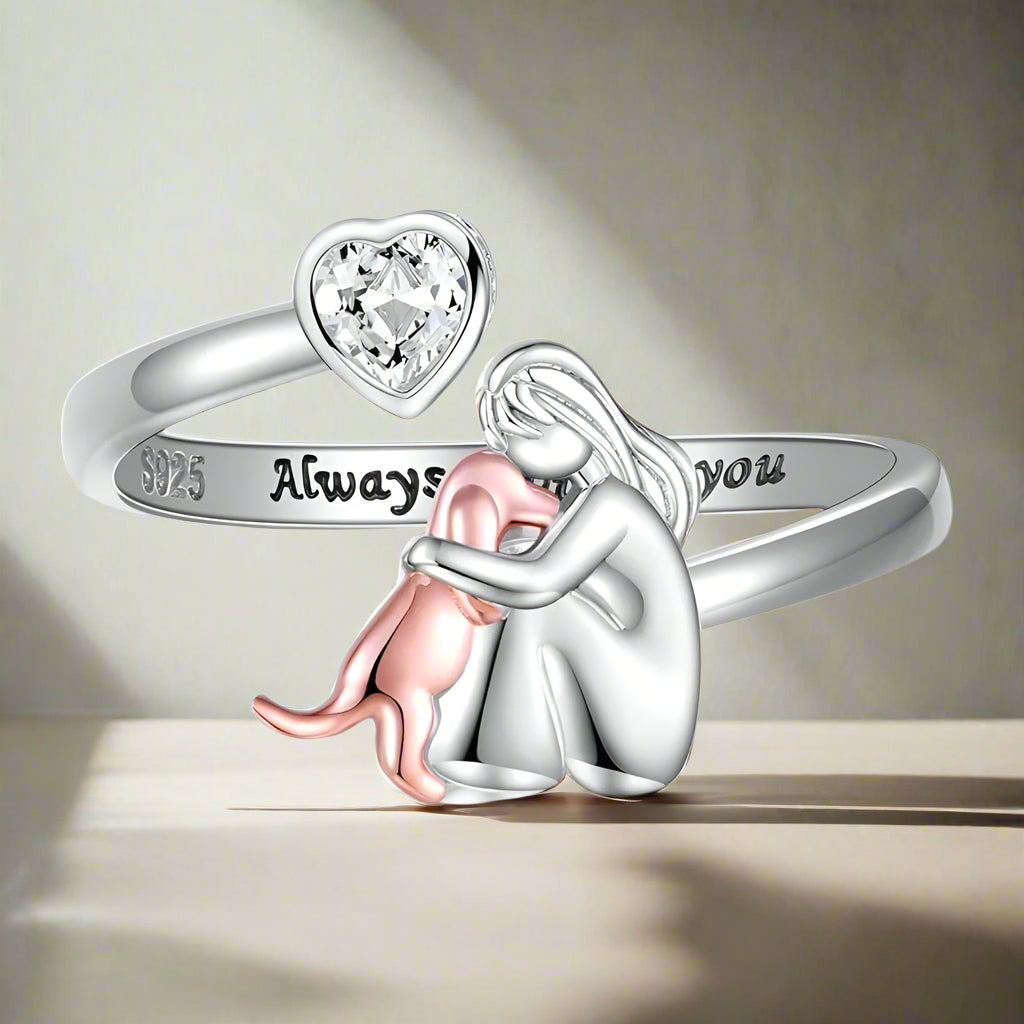 LadiVania™ | Ring with Dog Icon (Pink)